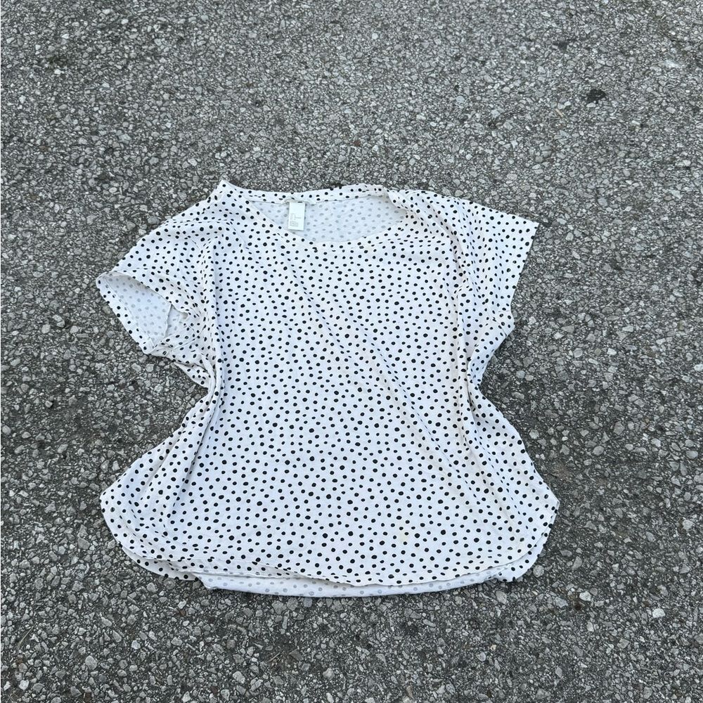 White Polka Dot Shirt